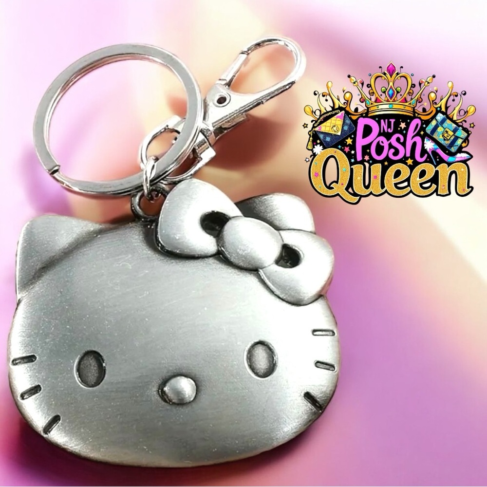 Sanrio Hello Kitty Silver Keychain Bag Charm